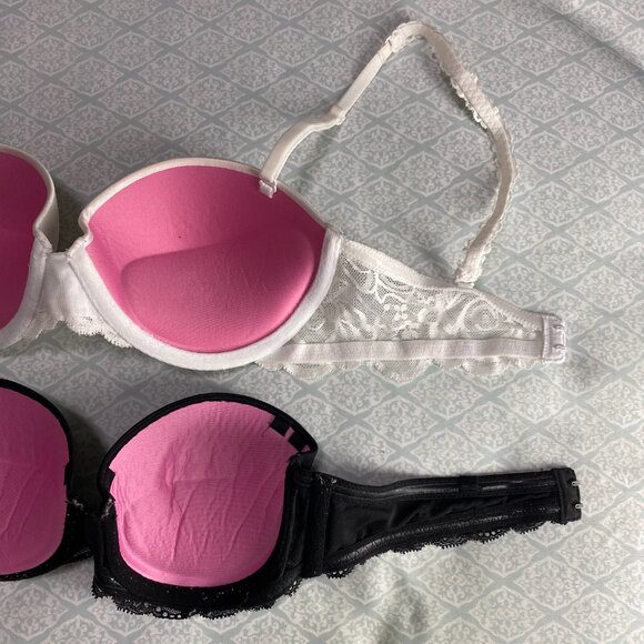 NWOT Victoria's Secret PINK Multi-Way Push-Up Lace Trim Bras *READ description* - Picture 4 of 5